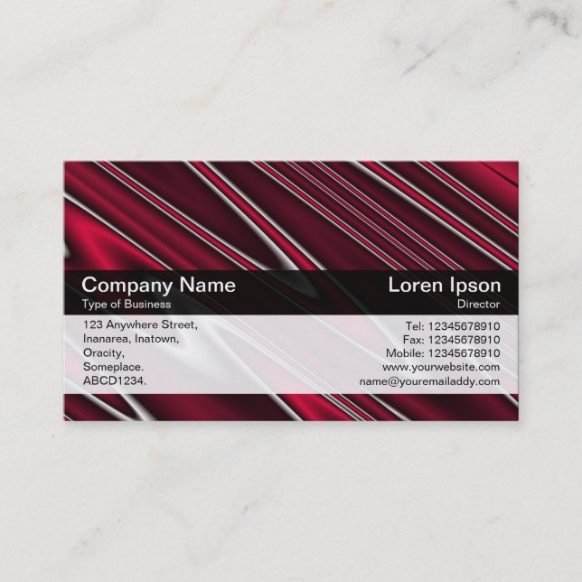 Color Band - Black - Ripples Business Card (Front)