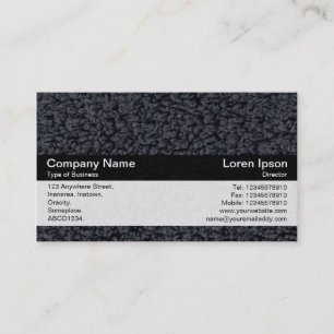 Color Band - Black - Woolly Carpet Business Card