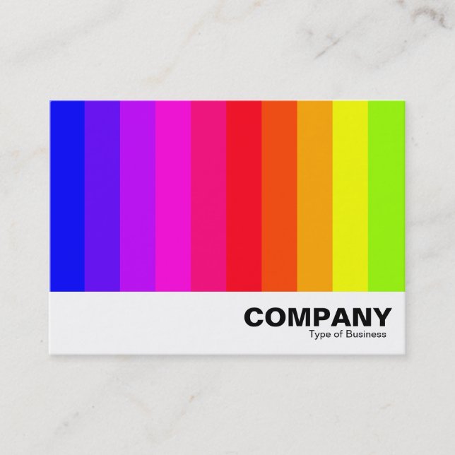 Color Bars 01 Business Card (Front)
