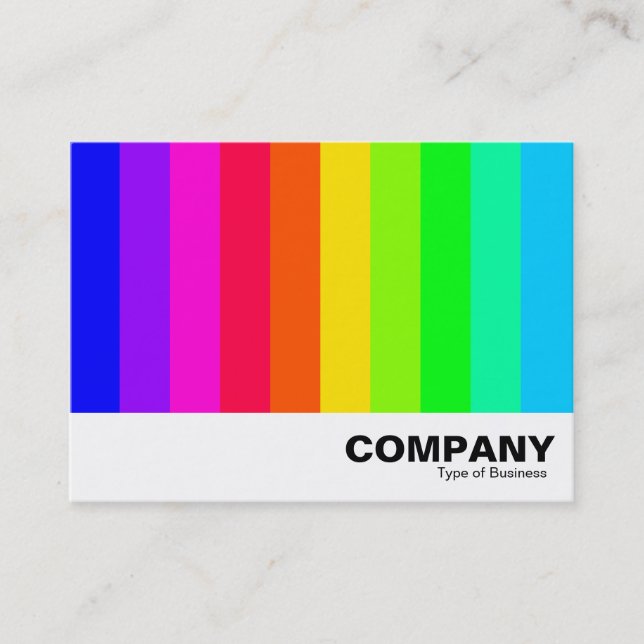 Color Bars 03 Business Card (Front)