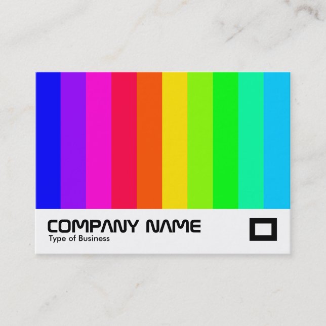 Color Bars 03 Business Card (Front)