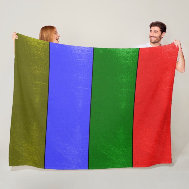 color bars Fleece Blanket (In Situ)