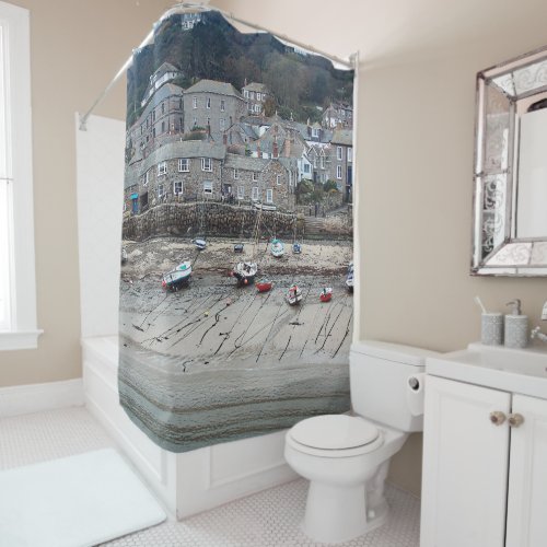 Color Beach Scene Shower Curtain