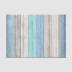 Color Beach Wood Stripes Tissue Paper