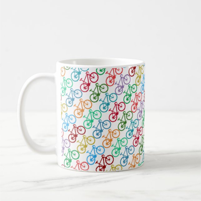 Color Bicycles Coffee Mug (Left)
