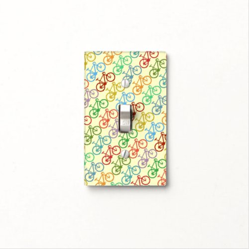 color bicycles decor idea light switch cover