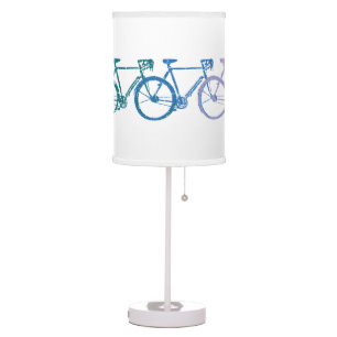 Color Bicycles in line Table Lamp