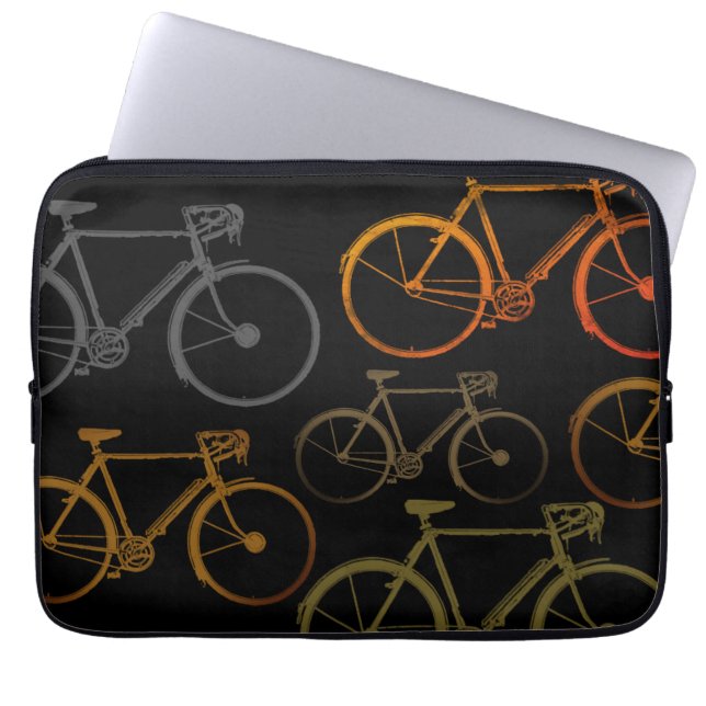 color bicycles laptop sleeve (Front)