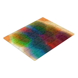 "Color Billows" Acrylic Puzzle w/Matching Tin