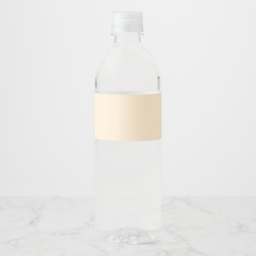 color blanched almond water bottle label