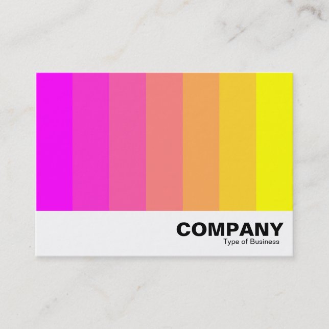Color Blend - Magenta to Yellow Business Card (Front)