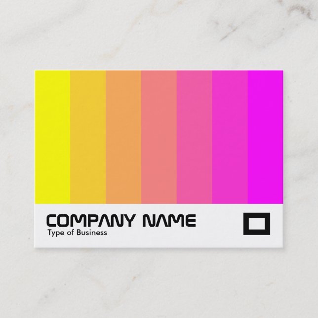 Color Blend - Yellow to Magenta Business Card (Front)