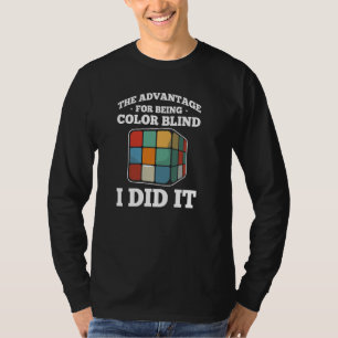 Color Blind For Colorblind People Red Green Blind T-Shirt