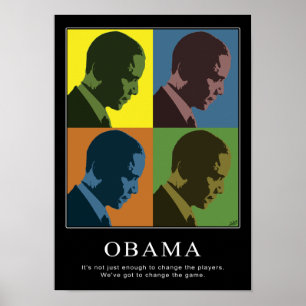 "Color Blind" Obama Poster