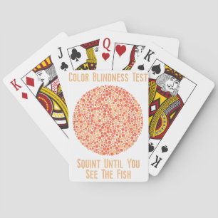Color Blind T Shirt - Funny Color Blindness Test Poker Cards