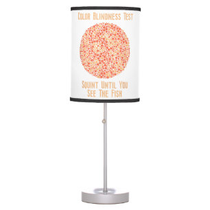 Color Blind T Shirt - Funny Color Blindness Test Table Lamp