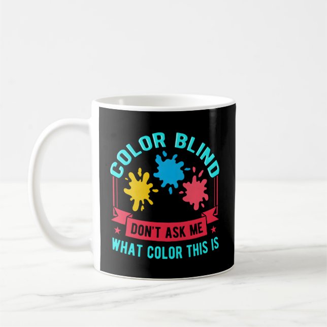 Color Blind Test Glasses Visions Coffee Mug (Left)