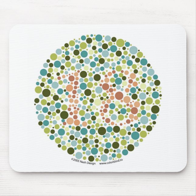 Color Blind Test Mousepad (Front)