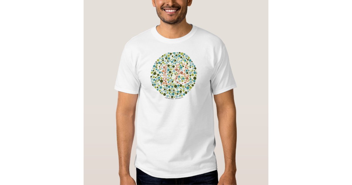 Color Blind Test T-Shirt | Zazzle