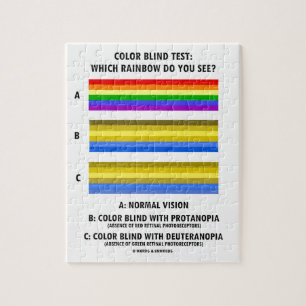 Color Blind Test Which Rainbow Do You See? Jigsaw Puzzle