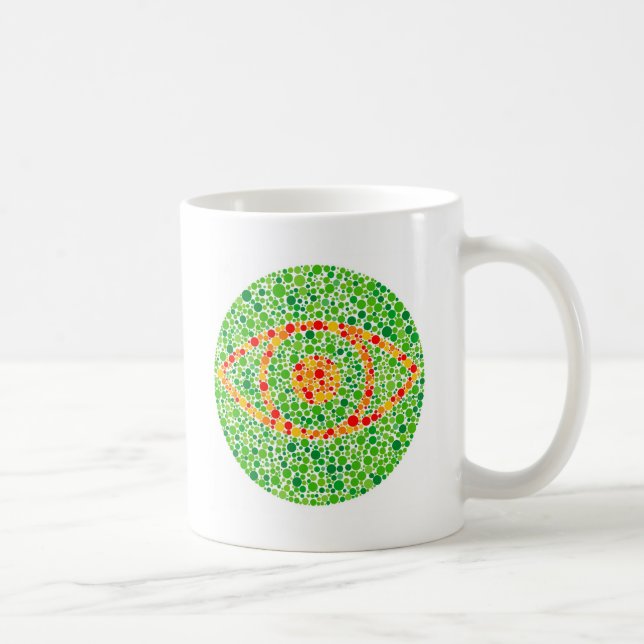 Color Blindness Eye Coffee Mug (Right)