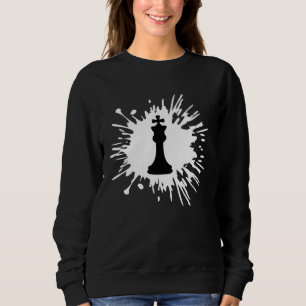 Color Blob Chess Paint Splatter Black Hobby King G Sweatshirt