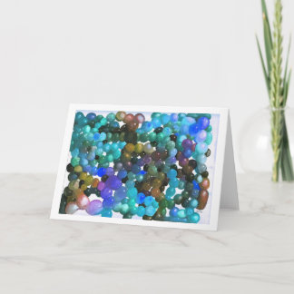 Color Blobs Blue Variation Greeting Card