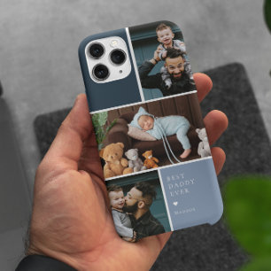 Color Block 3 Photo Collage   Best Dad Ever iPhone 8/7 Case