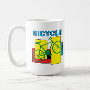 Color Block Bike Coffee Mug