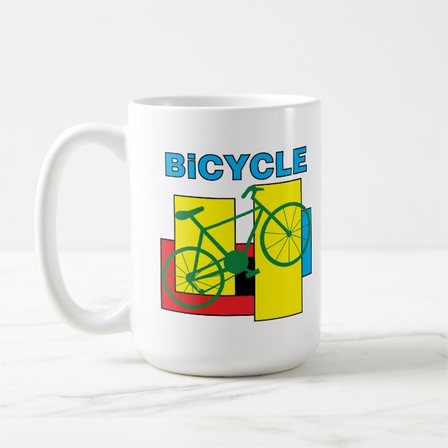 Color Block Bike Coffee Mug (Left)