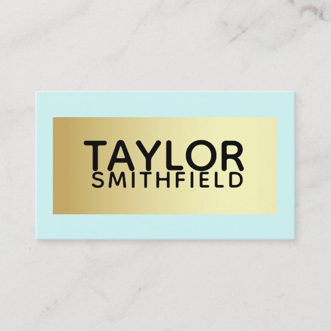 color block business card (Front)