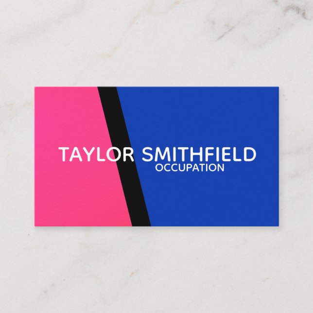 color block business card (Front)