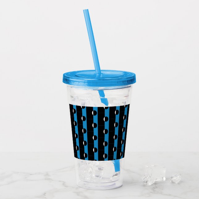 Color Block Circle Acrylic Tumbler (Front Ice)