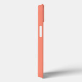 Color Block | Coral Pink Minimalist Simple Name Case-Mate iPhone Case (Back / Right)