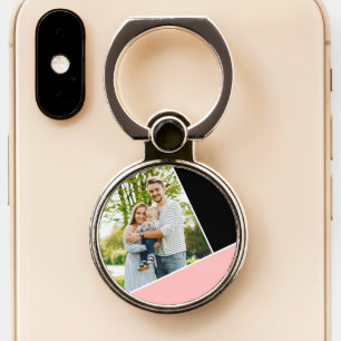 Color Block Custom Photo Phone Ring Stand