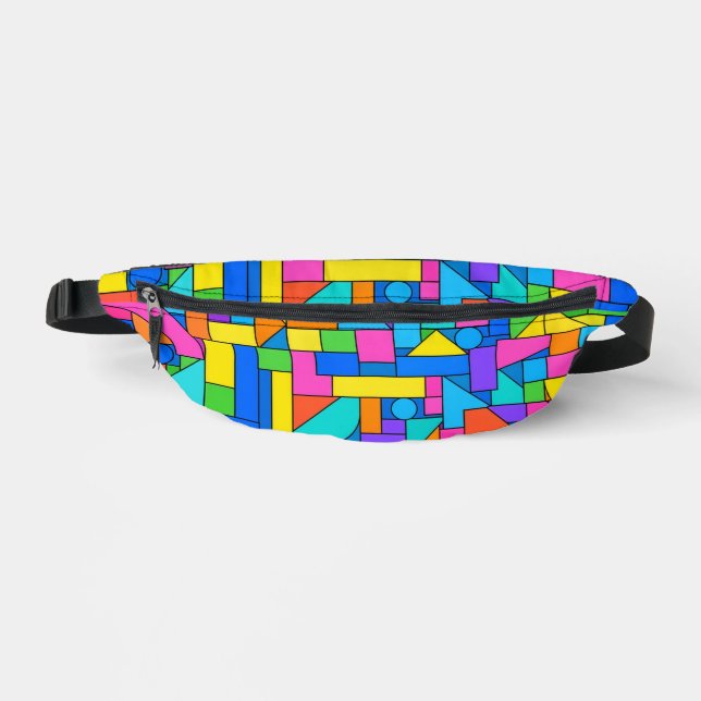 Color Block Disorder Fanny Pack (Front)