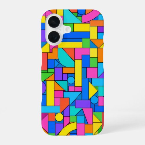 Color Block Disorder iPhone 16 Case