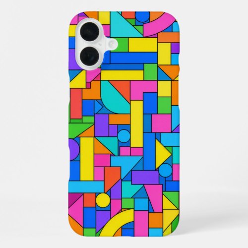 Color Block Disorder iPhone 16 Plus Case