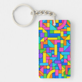 Color Block Disorder Keychain