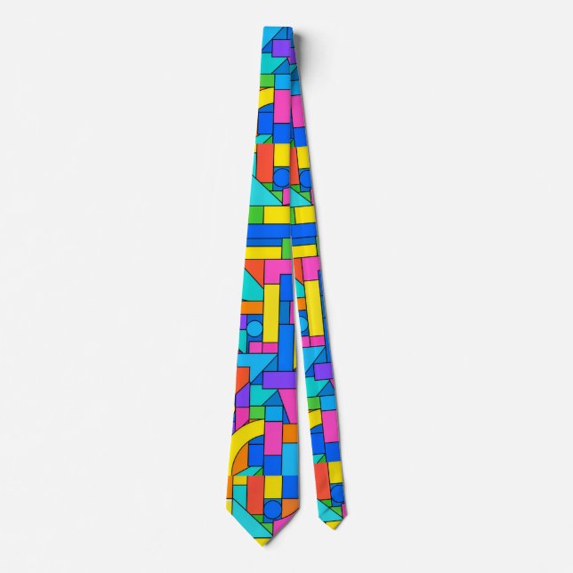 Color Block Disorder Neck Tie (Front)
