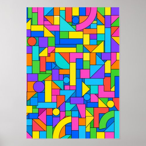 Color Block Disorder Poster
