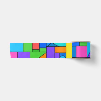 Color Block Disorder Satin Ribbon