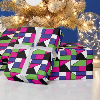 Color Block Geometric Pattern
