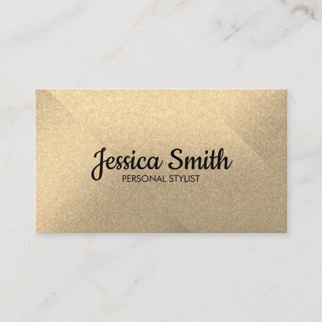 Color Block  | Glitter Business Card (Front)