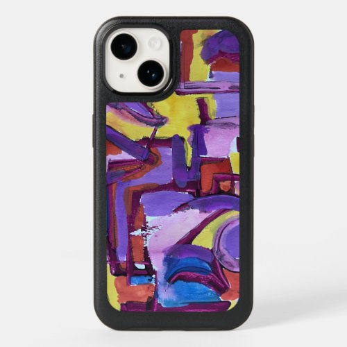 Color Block_Hand Painted Abstract Art OtterBox iPhone 14 Case