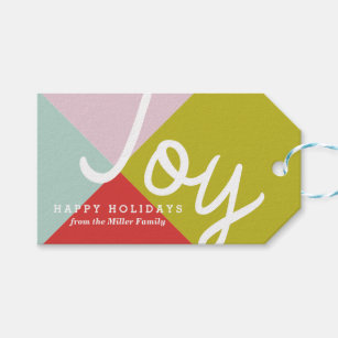 Color Block Joy Gift Tags