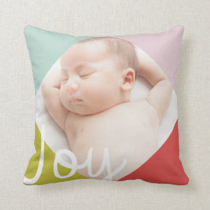 Color Block Joy Throw Pillow