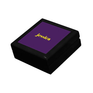Color block minimalist custom name gift box