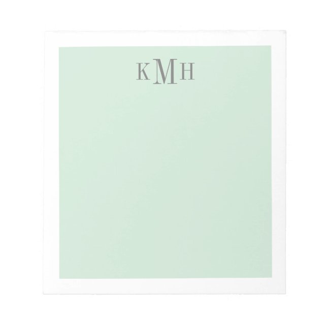 Color Block Mint Notepad (Front)