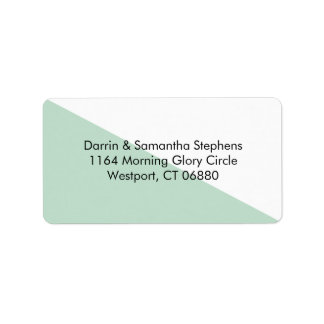 Color Block - Mint Personalized Address Labels